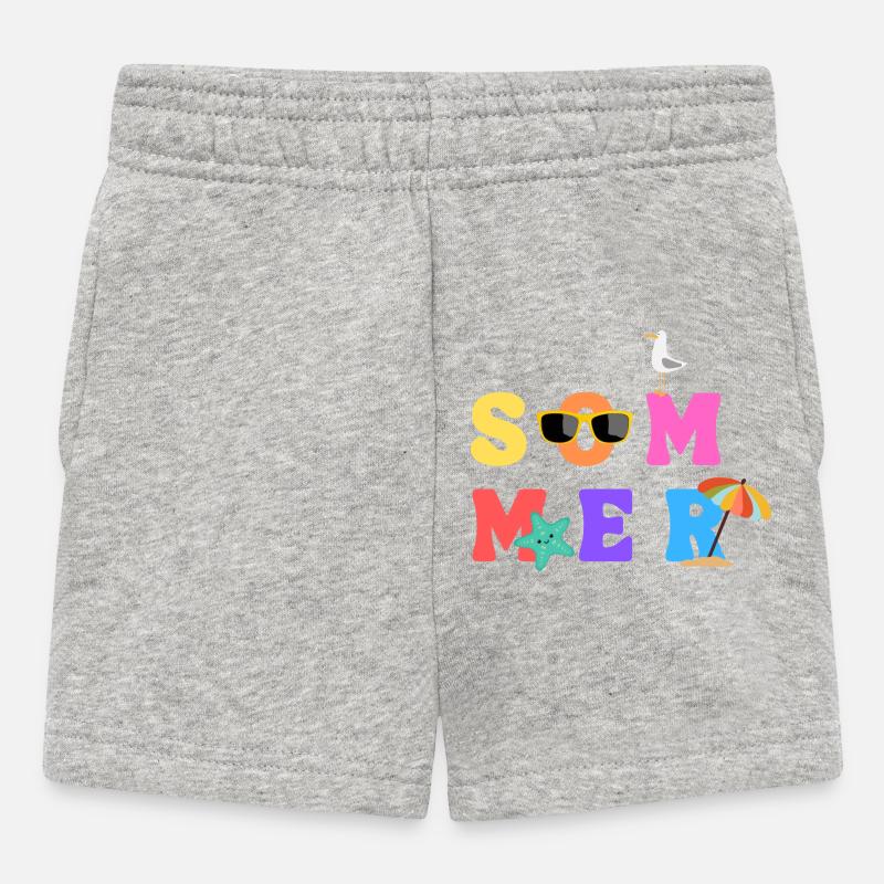 Sommer - Été - Sommerliebe - Sonne - Dim - Short Bébé - gris chiné