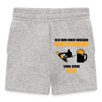 Water Sports Wakesurfing Statement Wakeboard Surfing - Baby Shorts - heather grey - Front