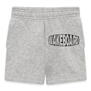 Wakeboard Saying Water Sports Wakesurfing Surfing - Baby Shorts - heather grey - Front