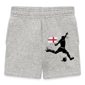Football England Fan Player Blast icône - Short Bébé - gris chiné - Devant