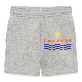 Costa del Sol Sun and Waves Design - Baby Shorts - heather grey - Front