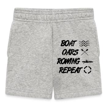Rower's Saying - Baby Shorts - heather grey - Front