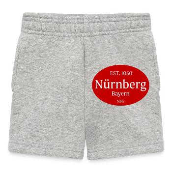 Nuremberg Vintage City Logo Ovale - Short Bébé - gris chiné - Devant