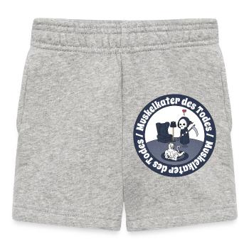 Muskelkater des Todes - Baby Shorts - Grau meliert - Vorne