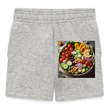 Délicieuse salade méditerranéenne - Short Bébé - gris chiné - Devant