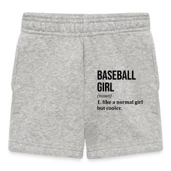 Baseball - Baby Shorts - heather grey - Front
