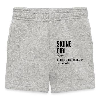 Skiing - Baby Shorts - heather grey - Front