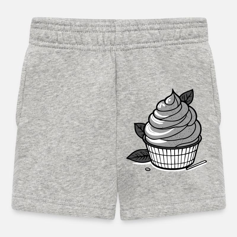 Crème glacée au matcha - Short Bébé - gris chiné