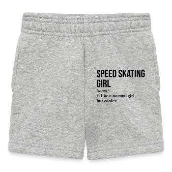 Speed Skater - Baby Shorts - heather grey - Front
