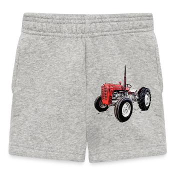 Roter M F 35 Traktor - Baby Shorts - Grau meliert - Vorne