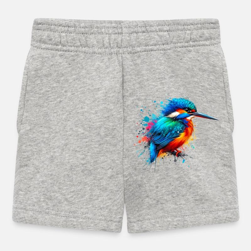 Eisvogel - Baby Shorts - Grau meliert