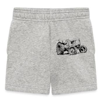 Traktor D25 - Baby Shorts - Grau meliert - Vorne