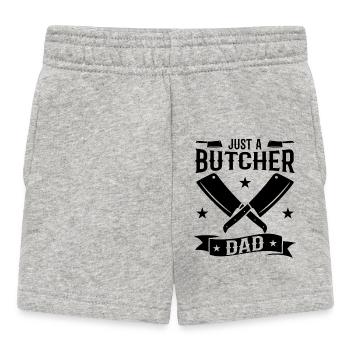 Schlachter Papa - Baby Shorts - Grau meliert - Vorne