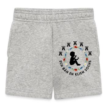 Siebenbürgen Motiv "Klien Sochs" für Kinder - Baby Shorts - Grau meliert - Vorne