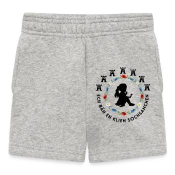 Siebenbürgen Kinder Motiv "Klien Sochsanchen" - Baby Shorts - Grau meliert - Vorne