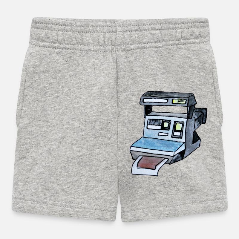 Caméra - Short Bébé - gris chiné