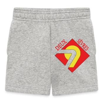 Deux-Sèvres - Short Bébé - gris chiné - Devant