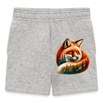 Renard - Short Bébé - gris chiné - Devant