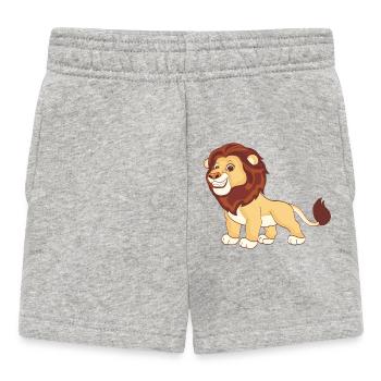 Un lion magnifique - Short Bébé - gris chiné - Devant