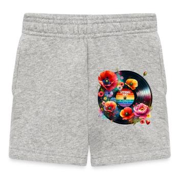 Spring Vibes - Baby Shorts - Grau meliert - Vorne