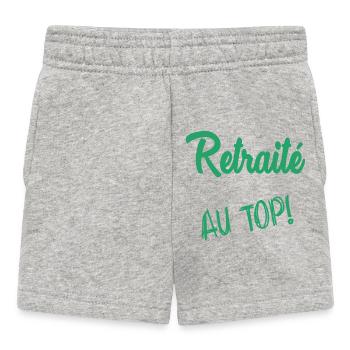 RUHESTAND. RUHESTAND. PENSIONIERT - Baby Shorts - Grau meliert - Vorne
