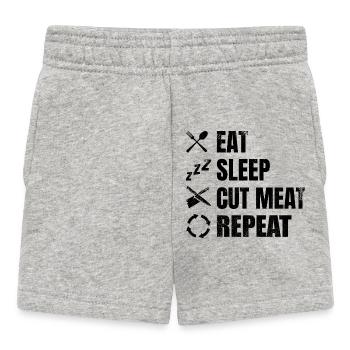 Metzger Spruch - Baby Shorts - Grau meliert - Vorne
