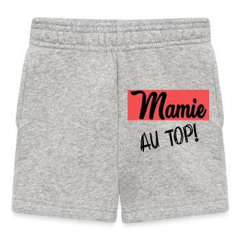 MAMIE - Short Bébé - gris chiné - Devant