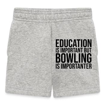 Bowling - Baby Shorts - heather grey - Front