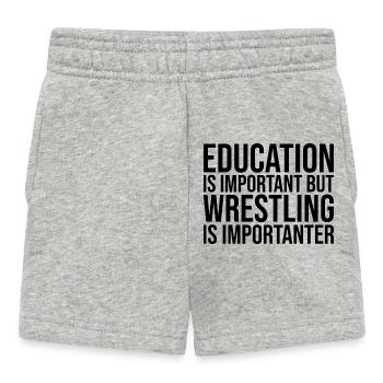 Ringen - Baby Shorts - Grau meliert - Vorne