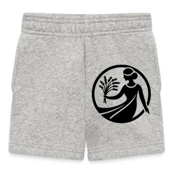 Jungfrau 2 - Baby Shorts - Grau meliert - Vorne