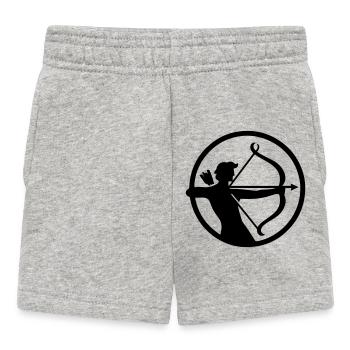 Schütze - Baby Shorts - Grau meliert - Vorne