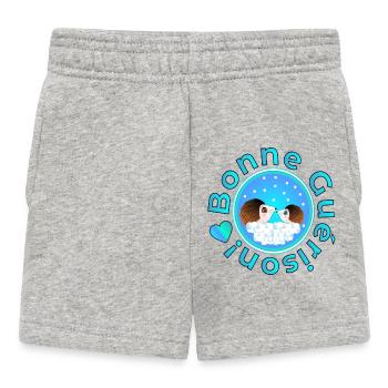Bonne Guérison Bon rétablissement Couples de héris - Short Bébé - gris chiné - Devant