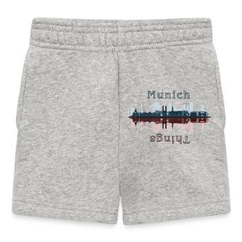Choses Munich - Short Bébé - gris chiné - Devant