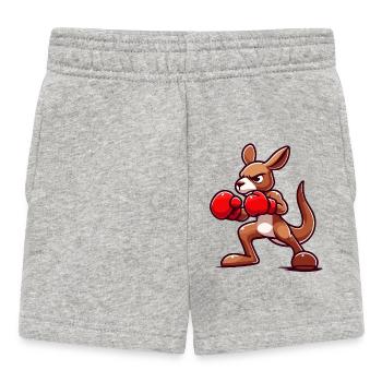 Kanga Punch: The Boxing Roo - Baby Shorts - heather grey - Front