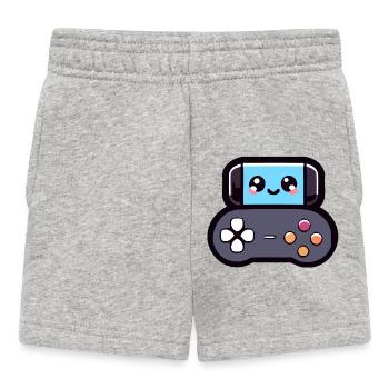 Game Buddy : le joypad joyeux - Short Bébé - gris chiné - Devant