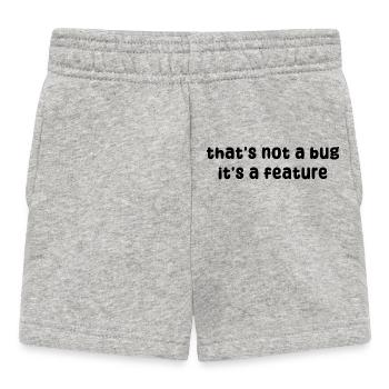 Developer Geek Bugs Code Informatik Statement - Baby Shorts - Grau meliert - Vorne