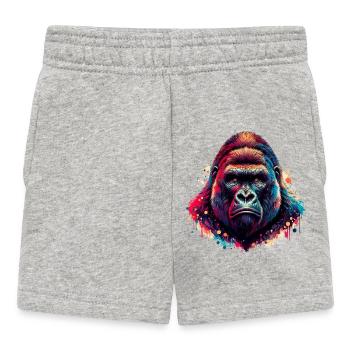 Gorilla - Baby Shorts - heather grey - Front