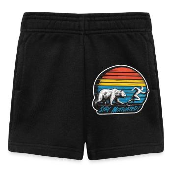 Stay Motivated - Baby Shorts - black - Front