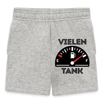 Tankstelle Benzin Tanken Statement Zapfsäule - Baby Shorts - Grau meliert - Vorne