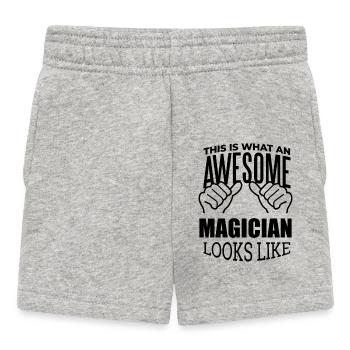 magicien - Short Bébé - gris chiné - Devant