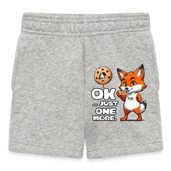 Foxy Cookie Quote - Baby Shorts - Grau meliert - Vorne
