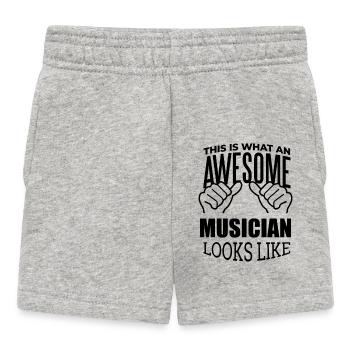 musicien - Short Bébé - gris chiné - Devant
