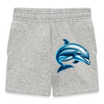 Delfin - Baby Shorts - Grau meliert - Vorne