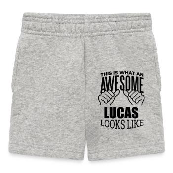 Lucas - Short Bébé - gris chiné - Devant