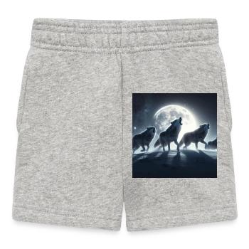 Das Heulen der Wölfe - Baby Shorts - Grau meliert - Vorne