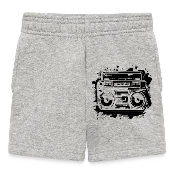 Musique hip-hop - Short Bébé - gris chiné - Devant
