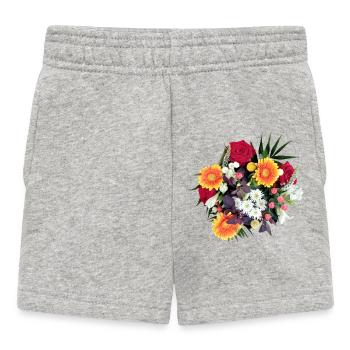 BLUMENSTRAUSS - Baby Shorts - Grau meliert - Vorne