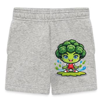 Tangy Broccoli Runner - Baby Shorts - heather grey - Front