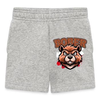 Bober | Polish trend design - Baby Shorts - heather grey - Front