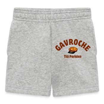 gavroche, poulbot, titi Parisian - Baby Shorts - heather grey - Front